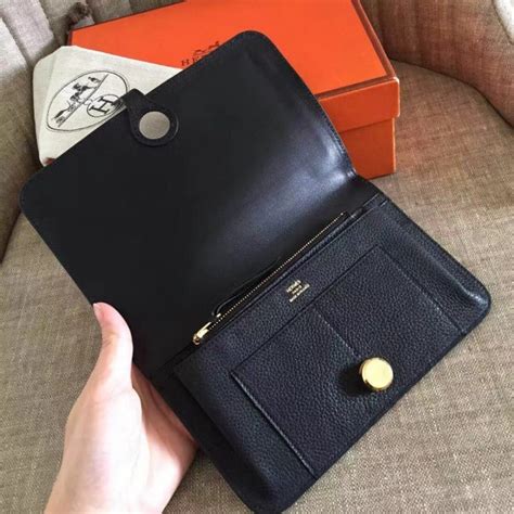 hermes dogon wallet black|hermes dogon compact wallet.